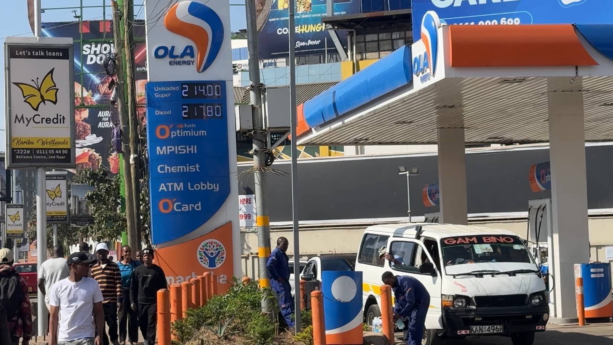 Bensinstasjon i Nairobi