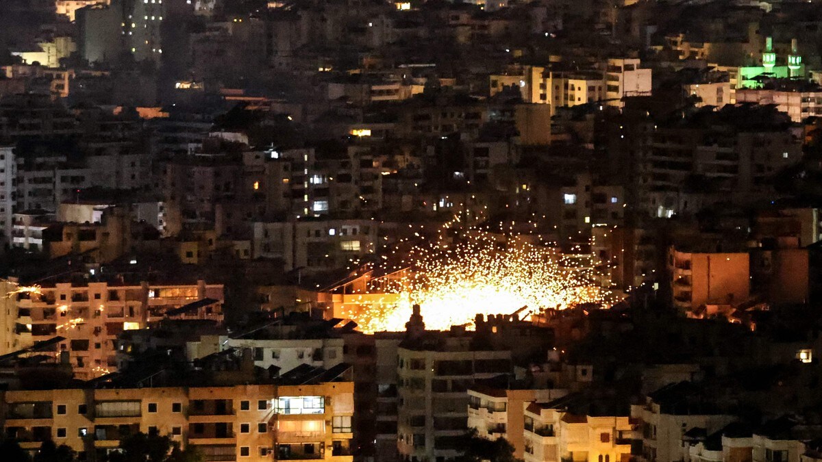 Israel angriper Hizbollah i Libanon