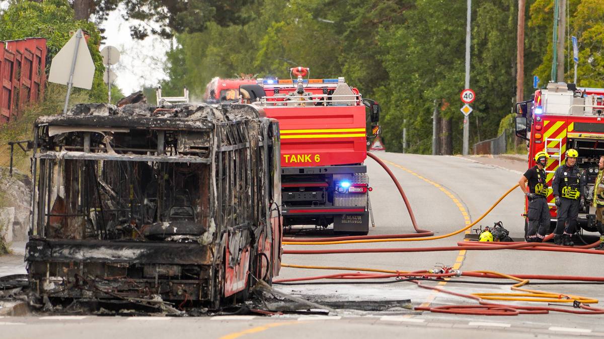 Bussbrann i Oslo – kontroll på flammene