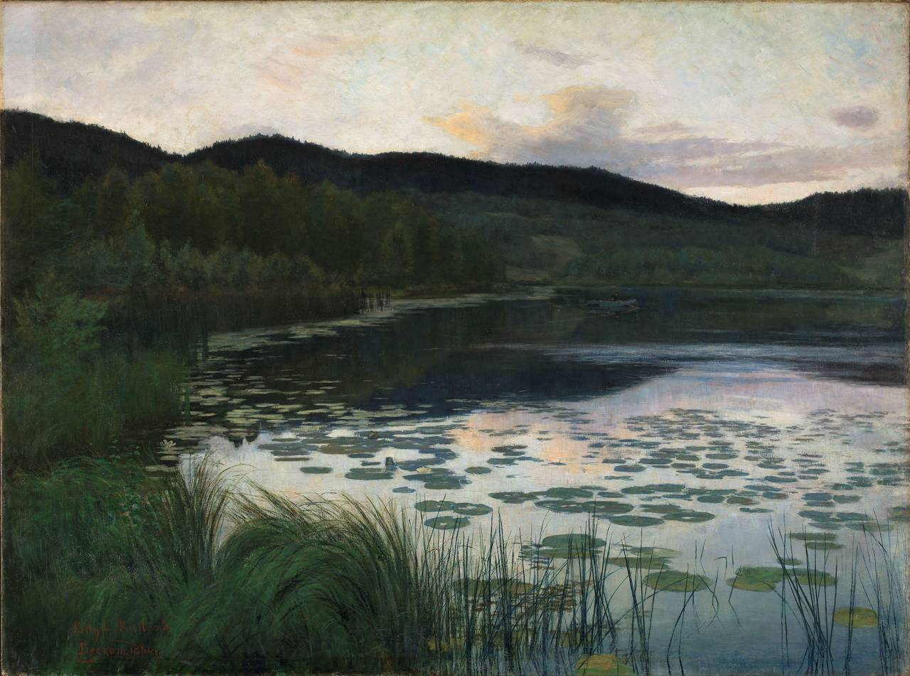 «Sommernatt» fra 1886 av Kitty Kielland