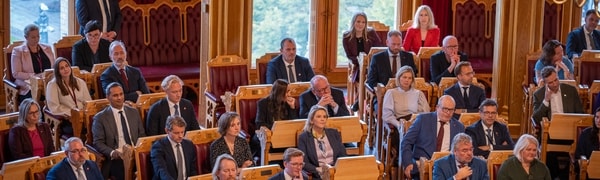 Kristine Solli i stortingssalen