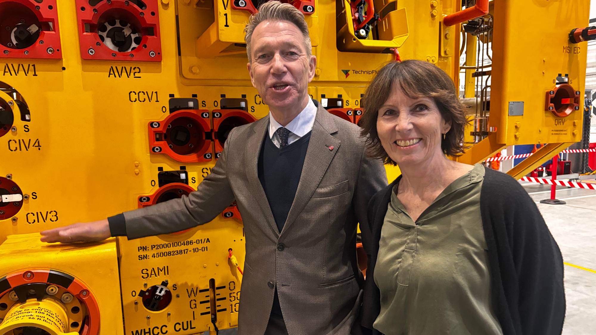 Energiminister Terje Aasland og administrerende direktør i Offshore Norge, Hildegunn T. Blindheim