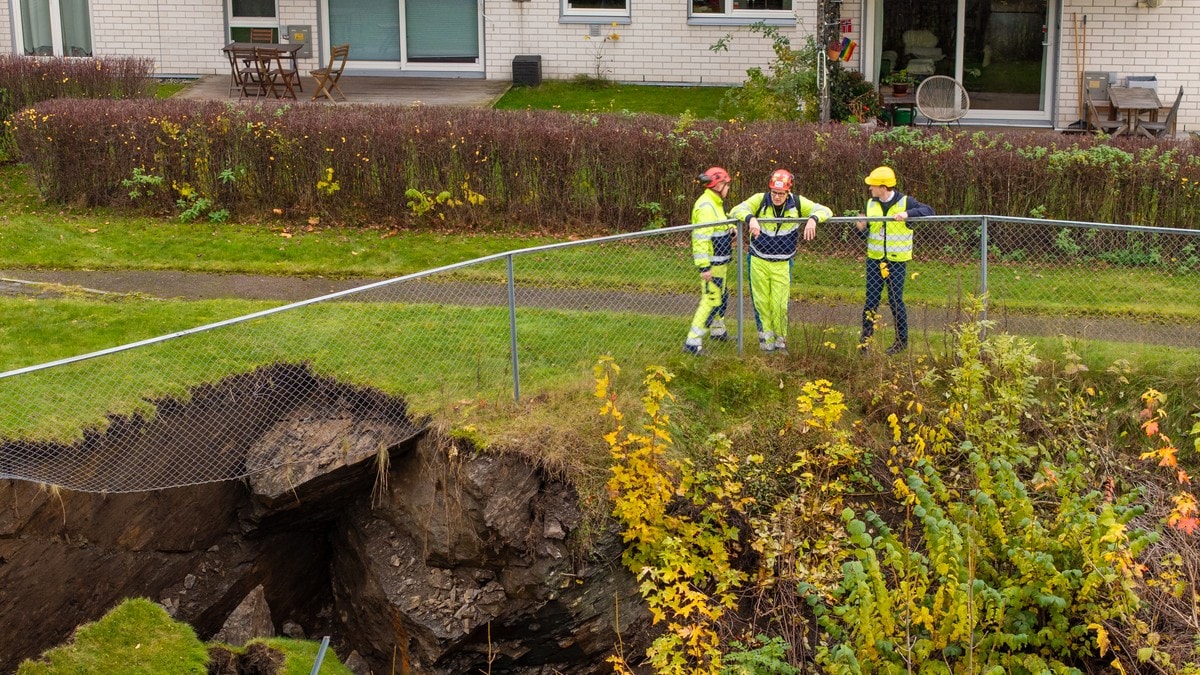 Steinras ved Carl Berner: Hundrevis evakuert, politiet sender inn droner