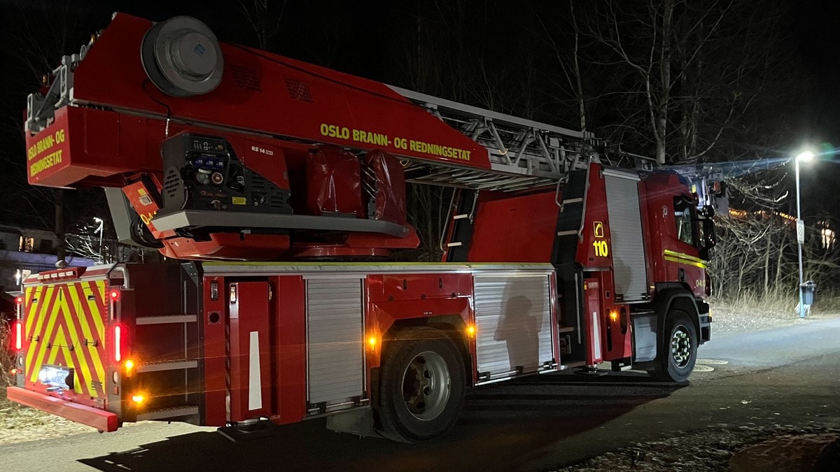 Brann i leilighet på Skullerud