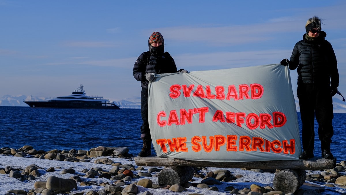 Demonstrerte mot Facebook-sjefens yacht i Longyearbyen