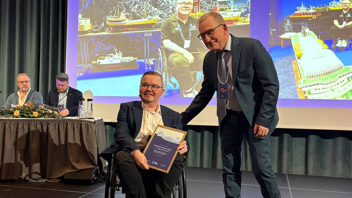 Vebjørn Møller (25) fikk gjev pris: – Noe med det største jeg har opplevd