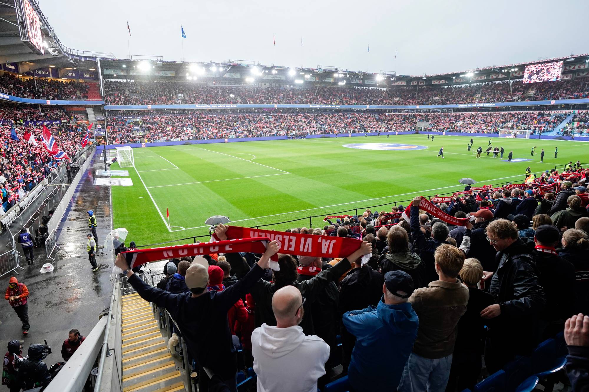 En fullsatt tribune