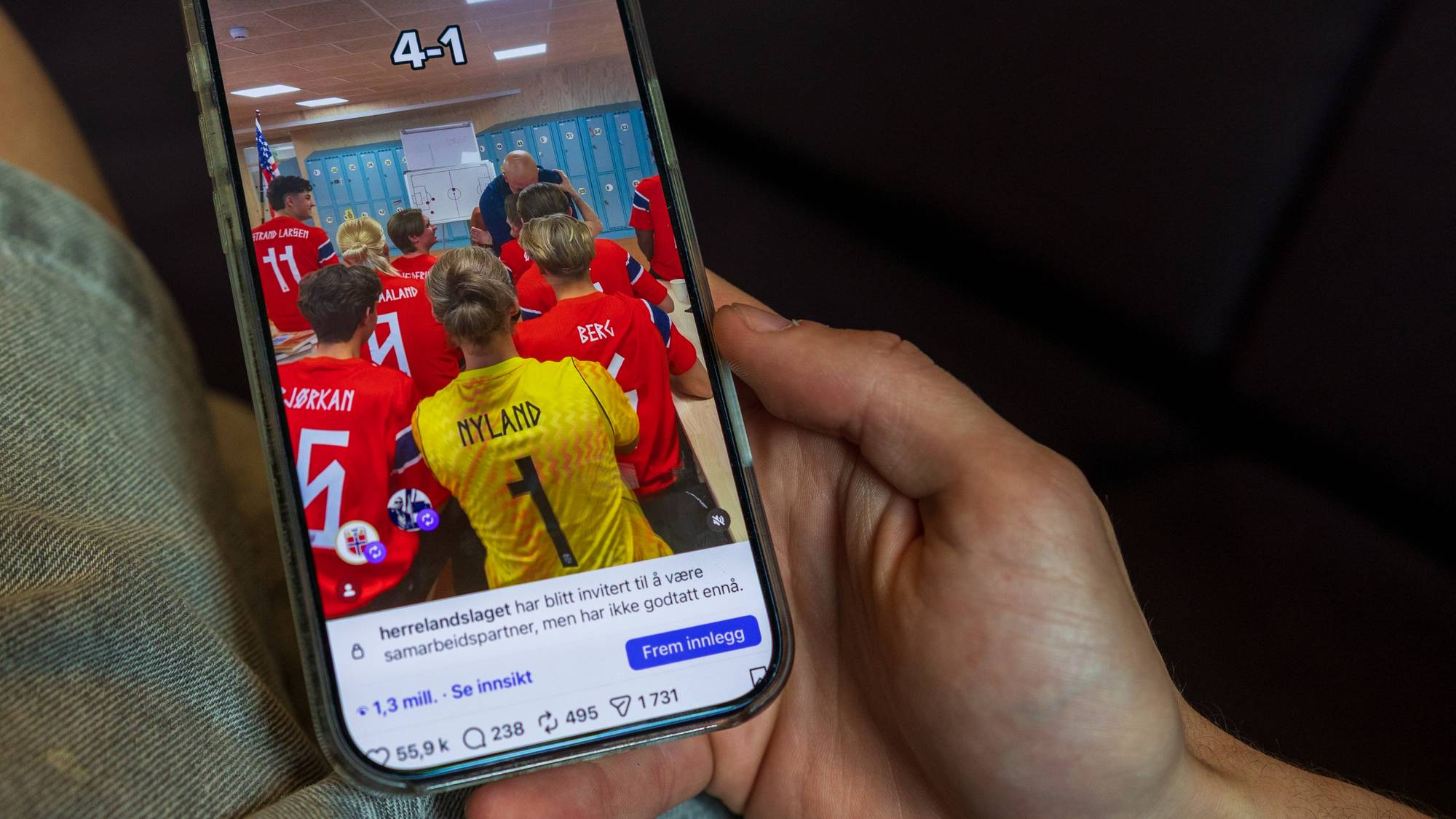 Videoen til Christian Mikkelsen og David Mokel har gått viralt på Instagram.