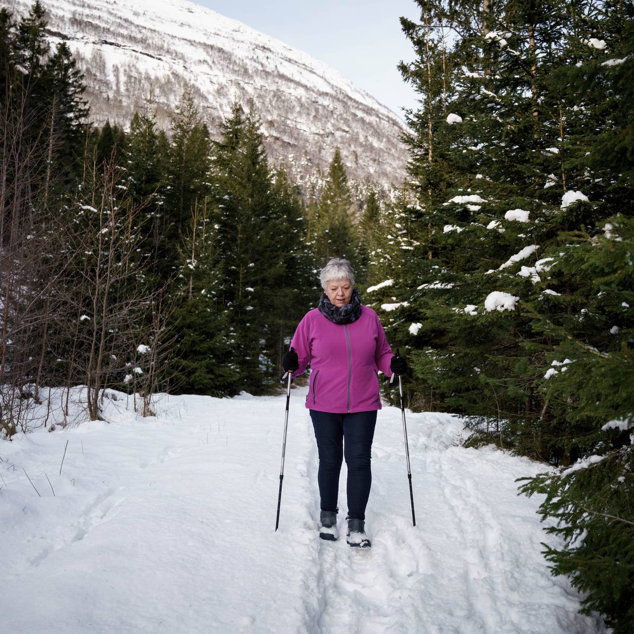 Turid går alltid en tur etter jobb