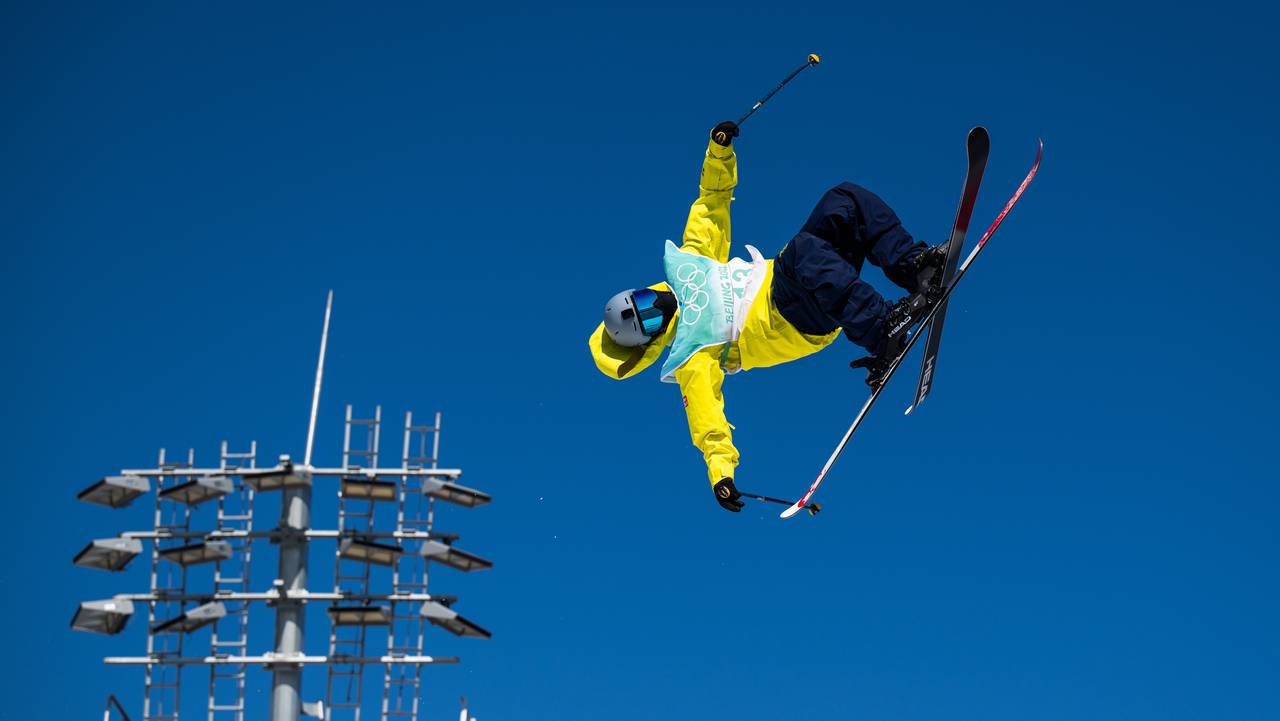 2022 Winter Olympics, day 0, Freeskiing, Big Air, Training