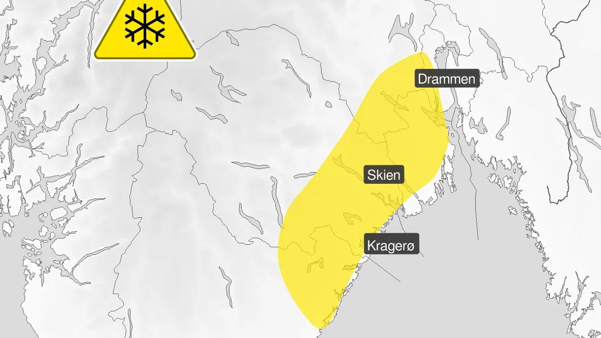 Farevarsel om snø på Østlandet – kan komme opptil 25 cm