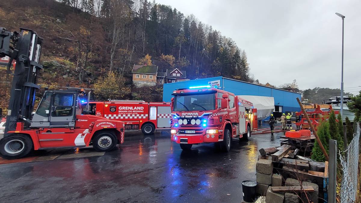 Fire in the boat depot in Kragerø – NRK Vestfold and Telemark – Local news, TV and radio