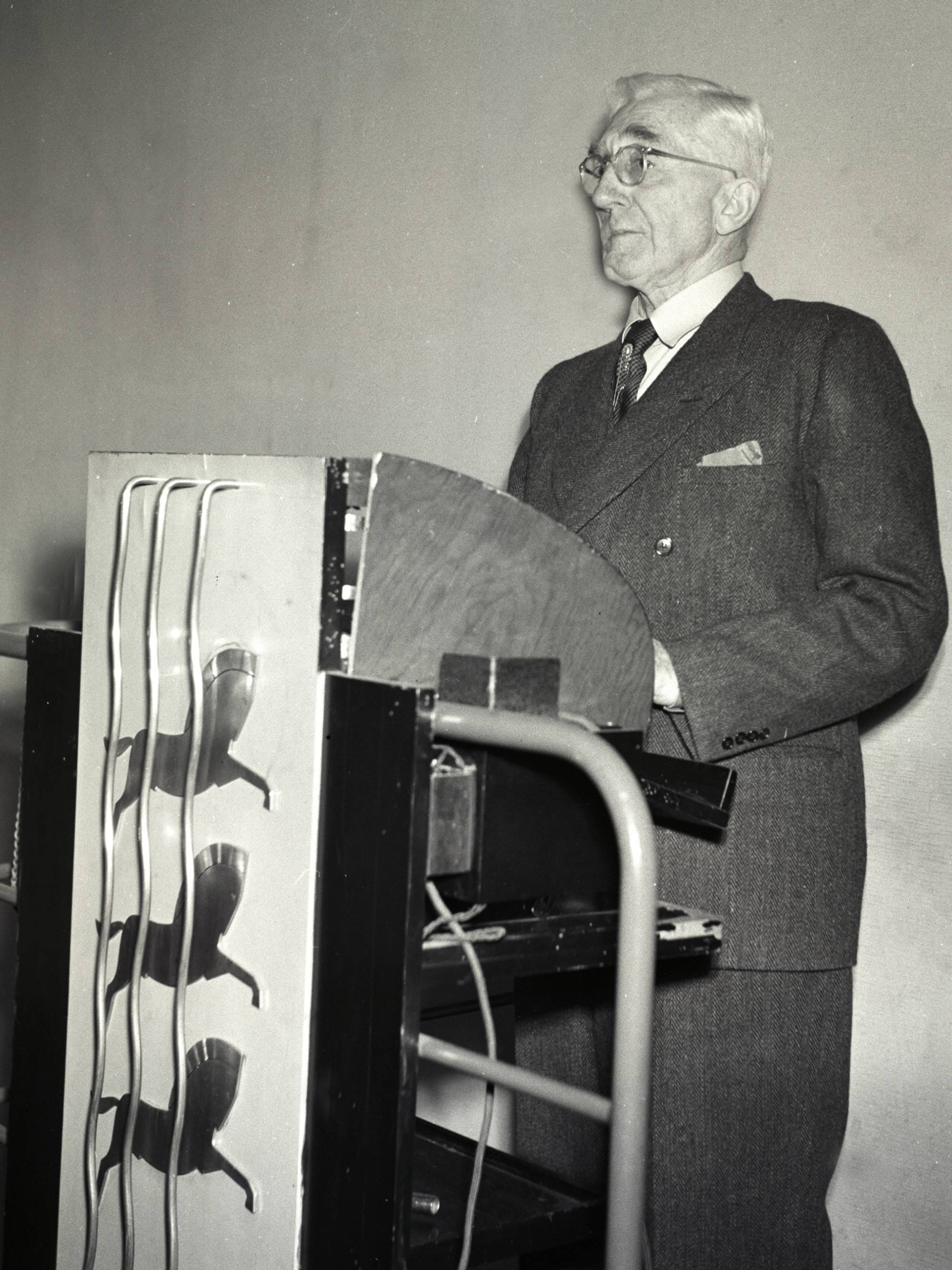 Harald Hals (1876-1959). Arkitekt, reguleringssjef i Oslo 1926-47. Mannen bak Ullevål Hageby. 14/6-1946 Foto: (7541) NTB