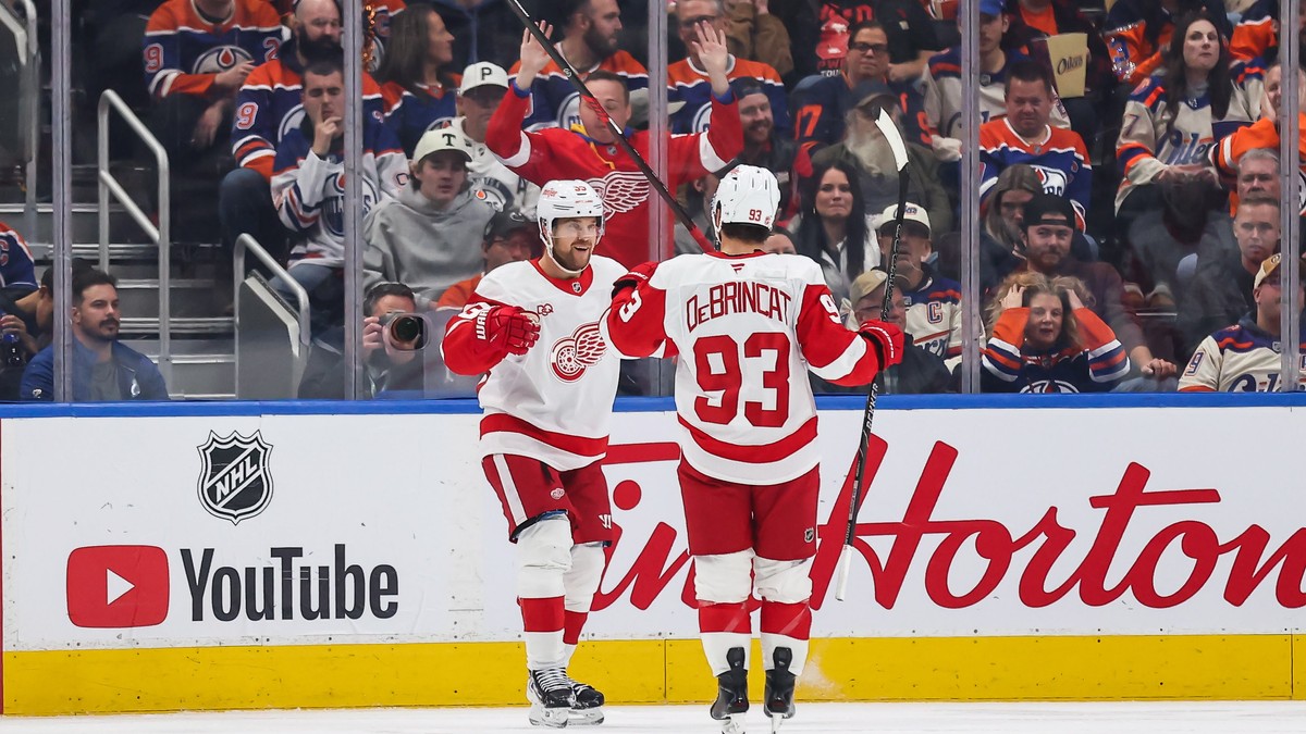 Brandsegg-Nygård og Detroit Red Wings slo Edmonton Oilers etter straffeslag
