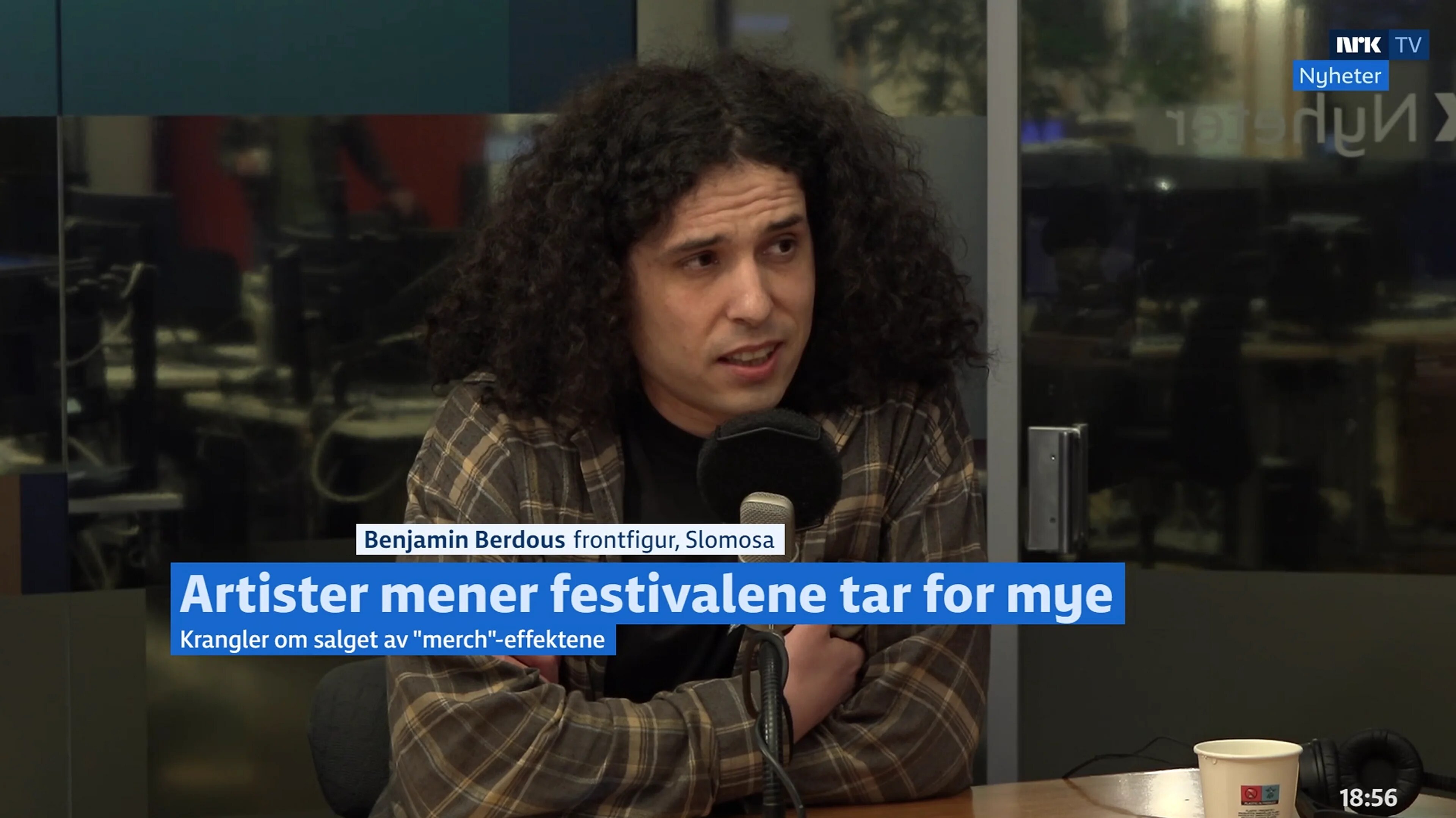 Bilde av Benjamin Berdous, frontfigur i Slomosa.
