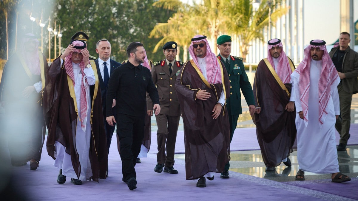 Zelenskyj på plass i Saudi-Arabia