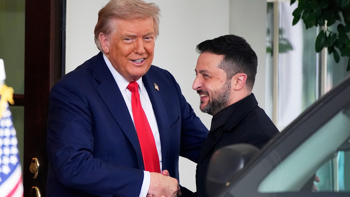 Zelenskyj i Det hvite hus: – Vi har vist at vi støtter Trumps idé