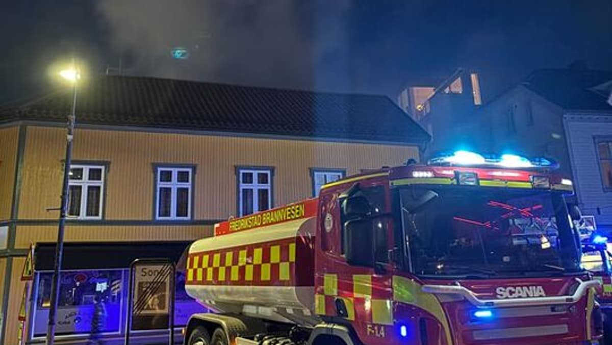 Brann i Fredrikstad sentrum