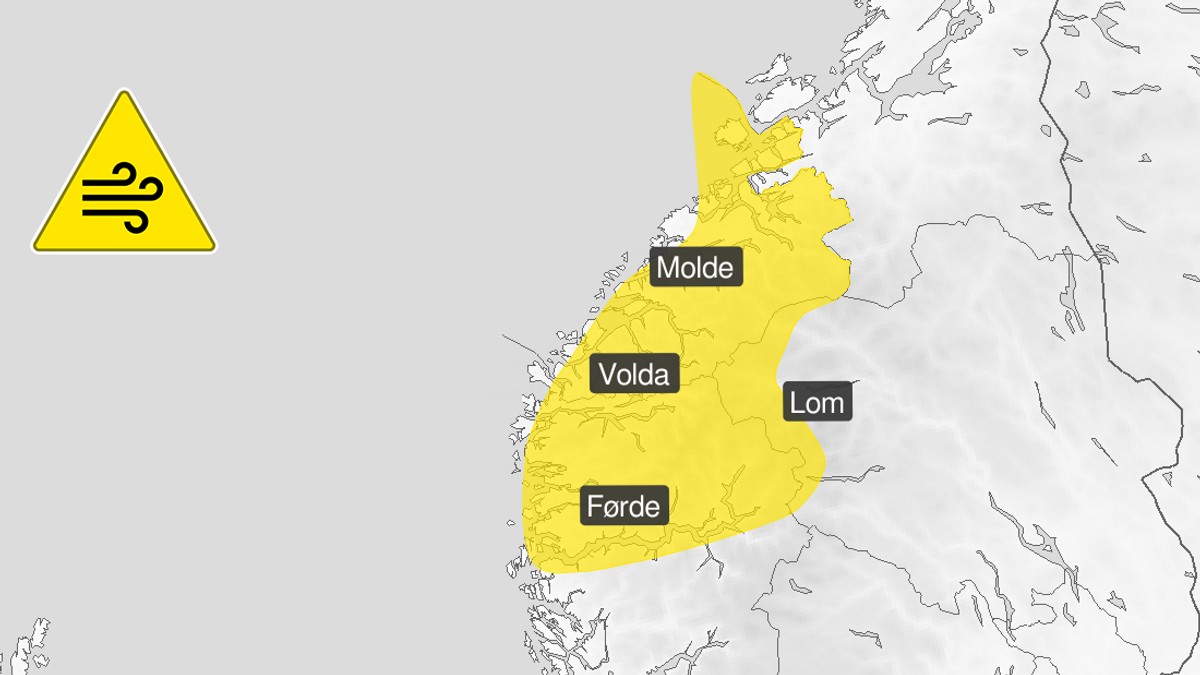 Førde og vind FOTO: Kart frå varsom.no