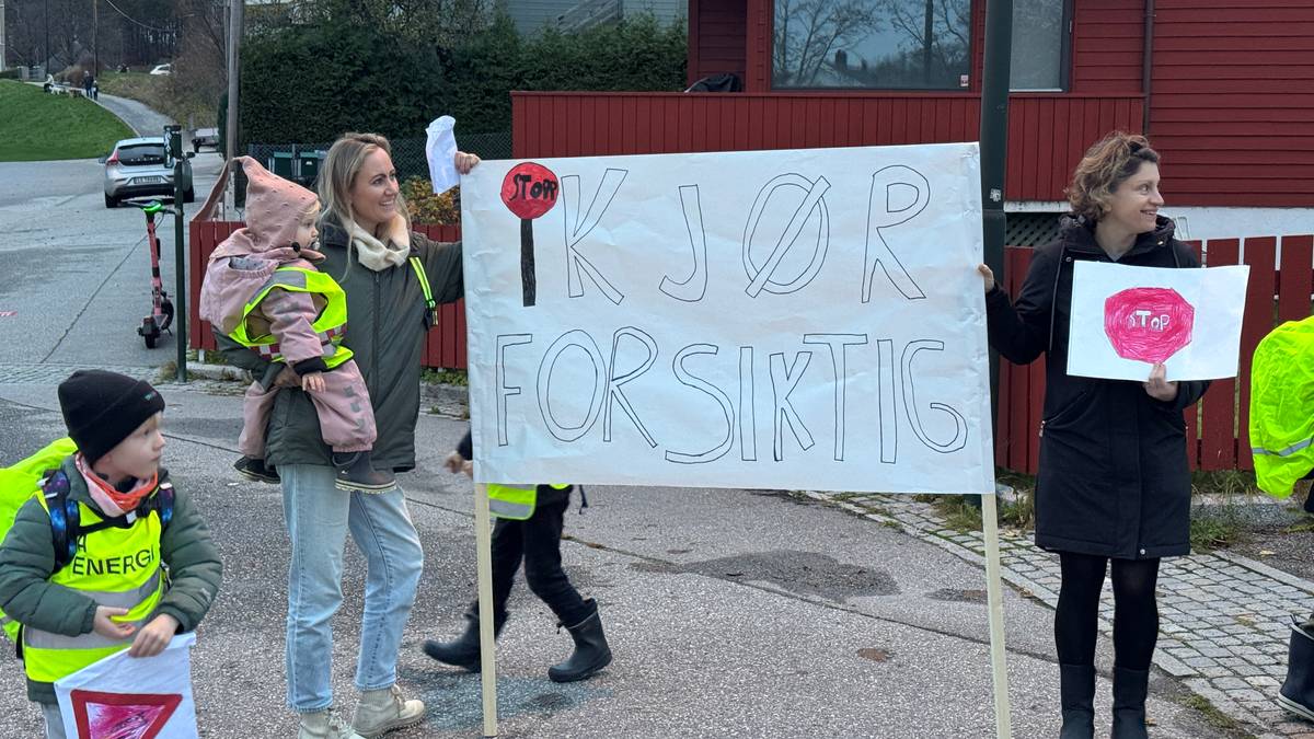 Trafikkaksjon ved skole i Kristiansand
