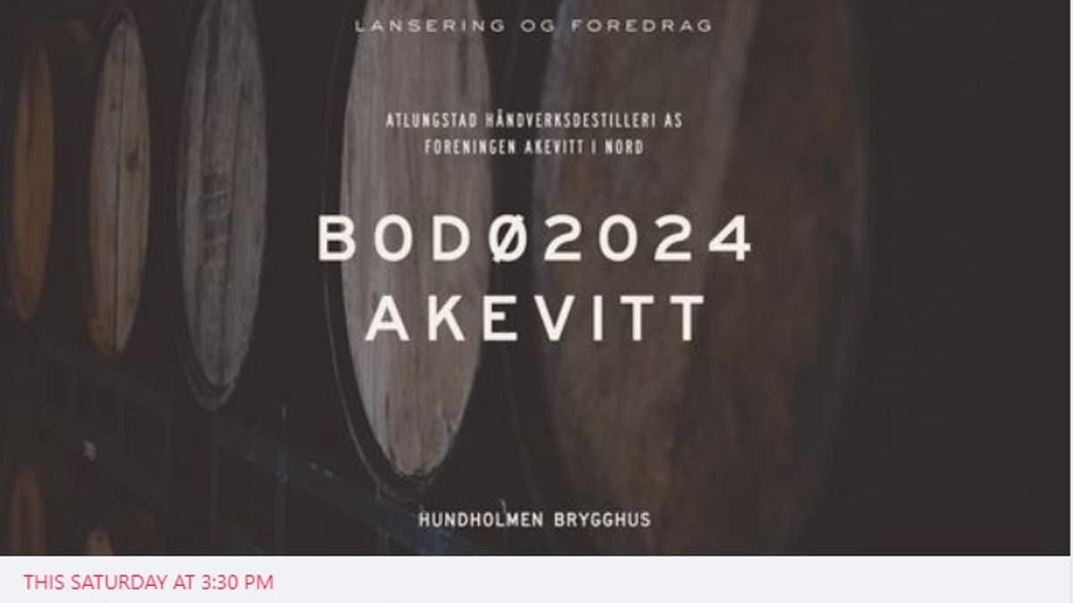 Avlyser lansering av Bodø2024-akevitt