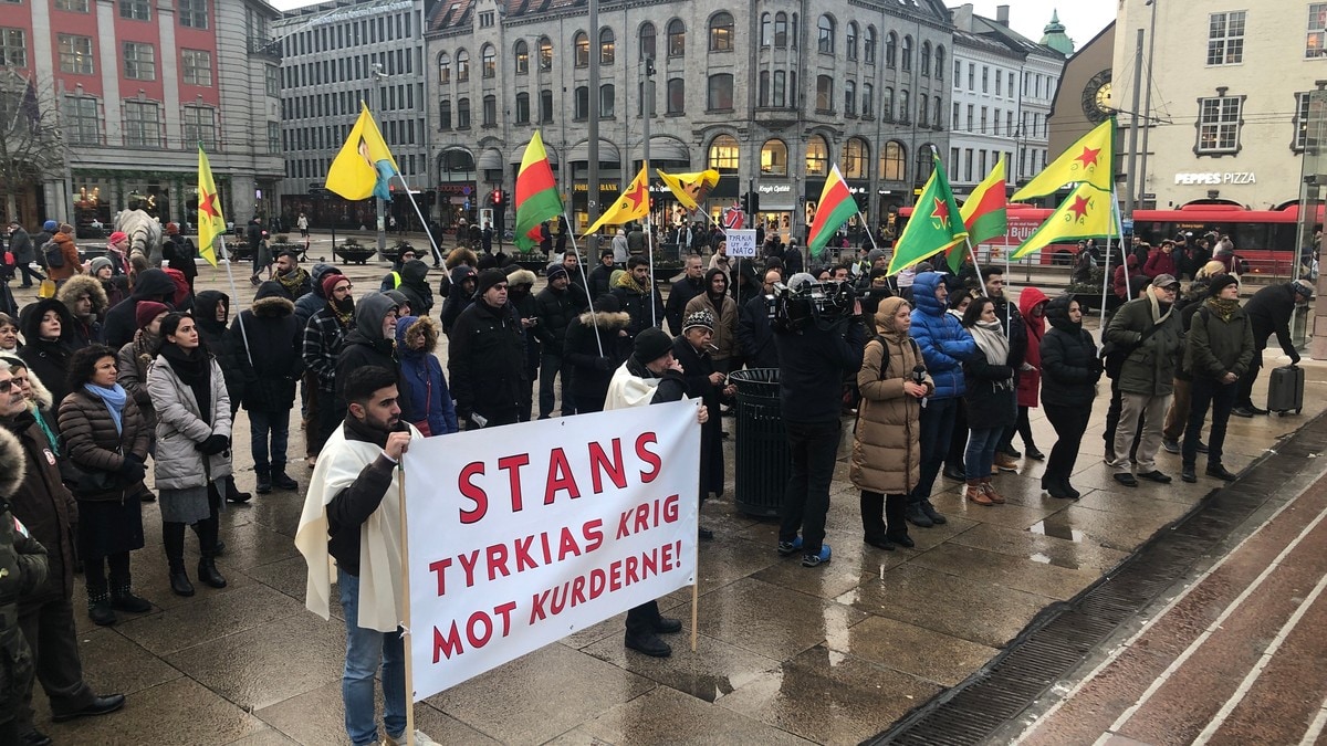 Kurdisk demonstrasjon i Oslo