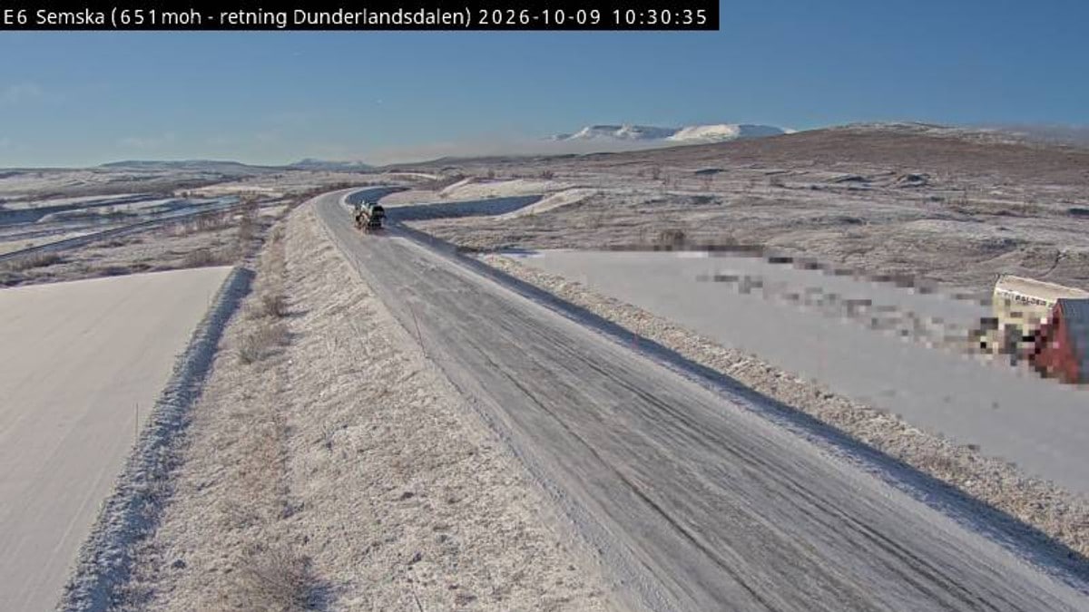 Snø på Saltfjellet
