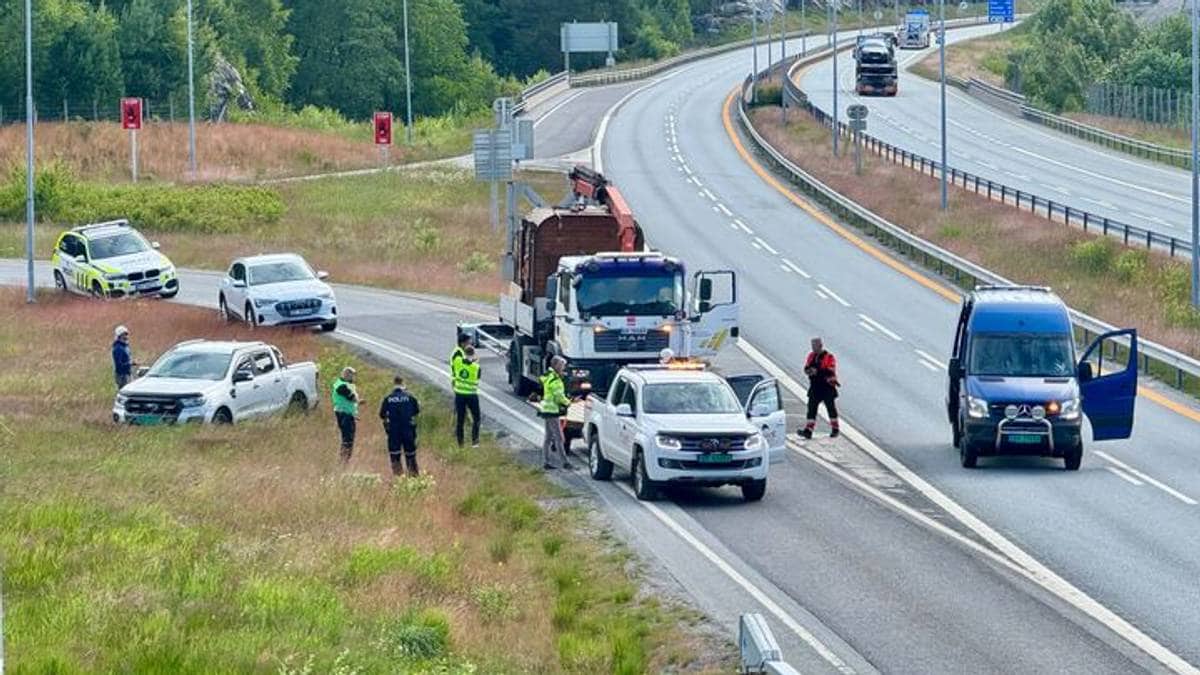 Bil mistet badstu - er flyttet til ny henger