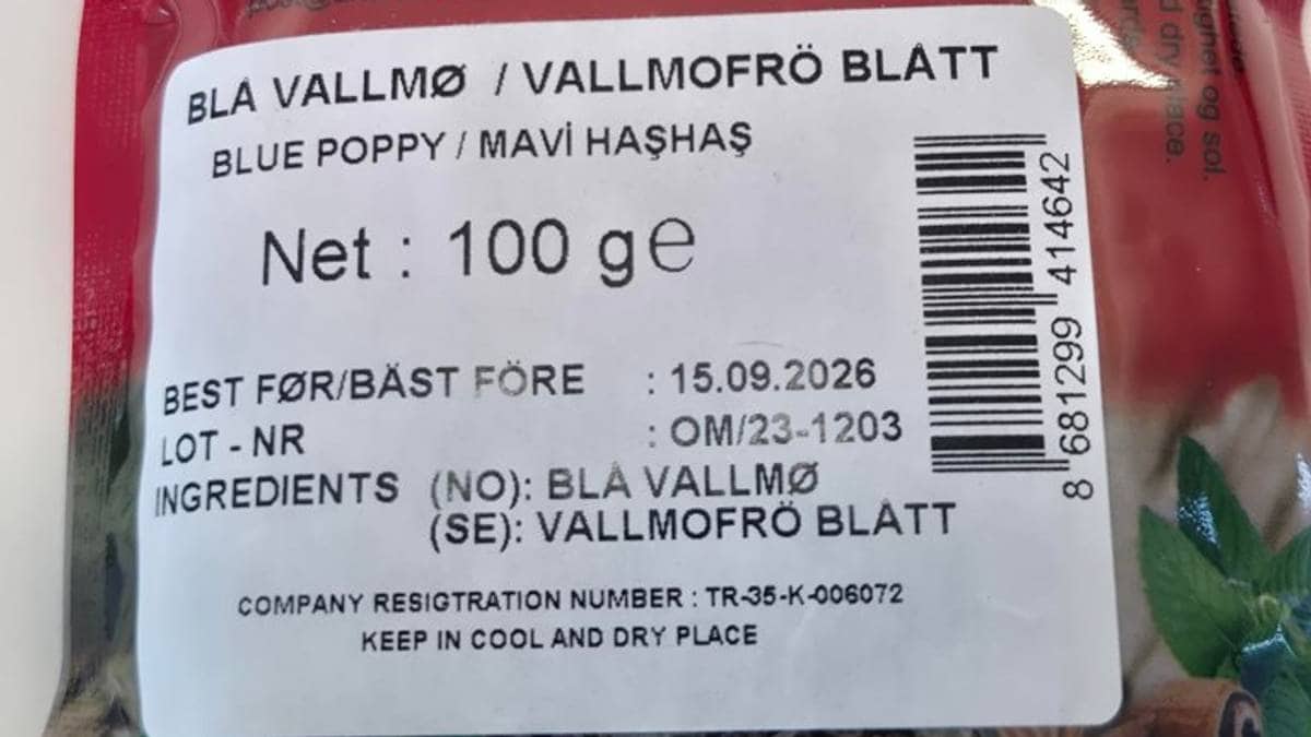 Valmuefrø tilbakekalles etter opiumfunn