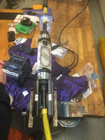 Reparering av fiberkabel