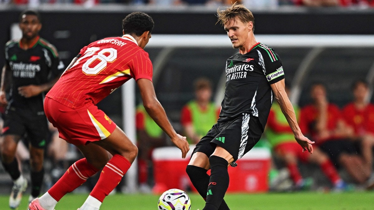 Målgivende fra Ødegaard da Liverpool slo Arsenal i treningskamp