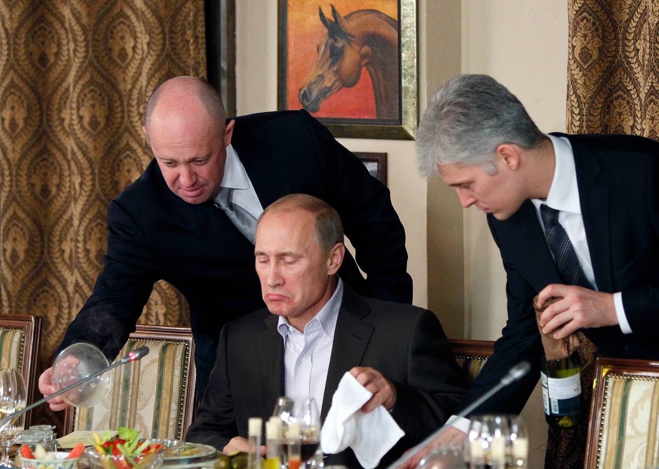 Vladimir Putin og Jevgenij Prigozjin