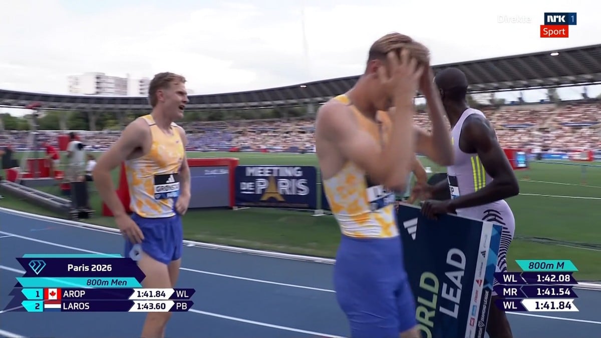 Tobias Grønstad på pallen i Diamond League – unngikk fall