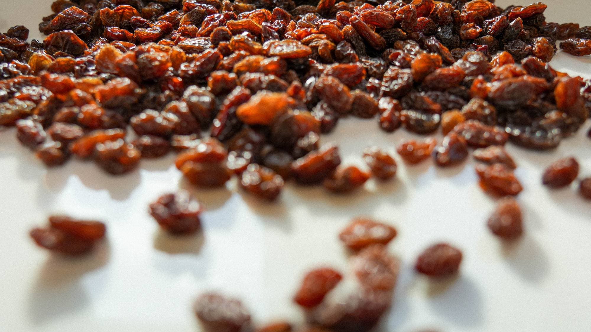 Tørket frukt. Rosiner