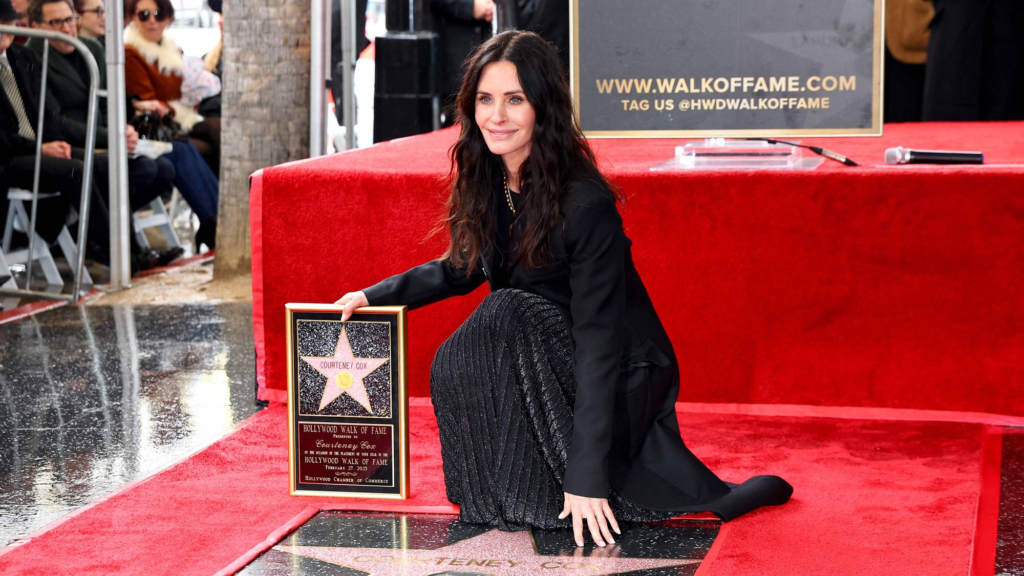 Courtney Cox får stjerne ved Hollywood Walk of Fame.