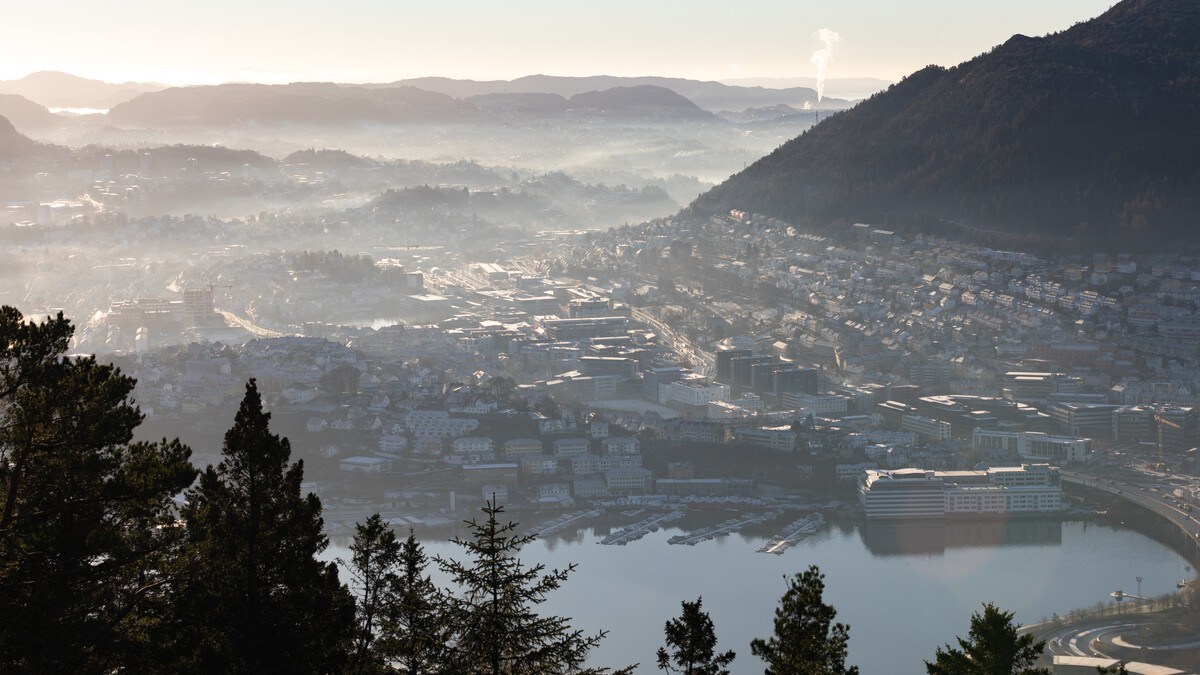Dårleg luft i Bergen mandag