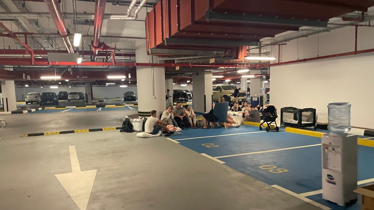 Norske Jan Erik Søndeland tilbrakte natten i et parkeringshus