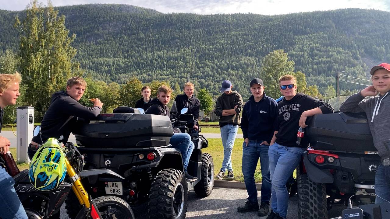 Elevar ved Numedal videregående skole.