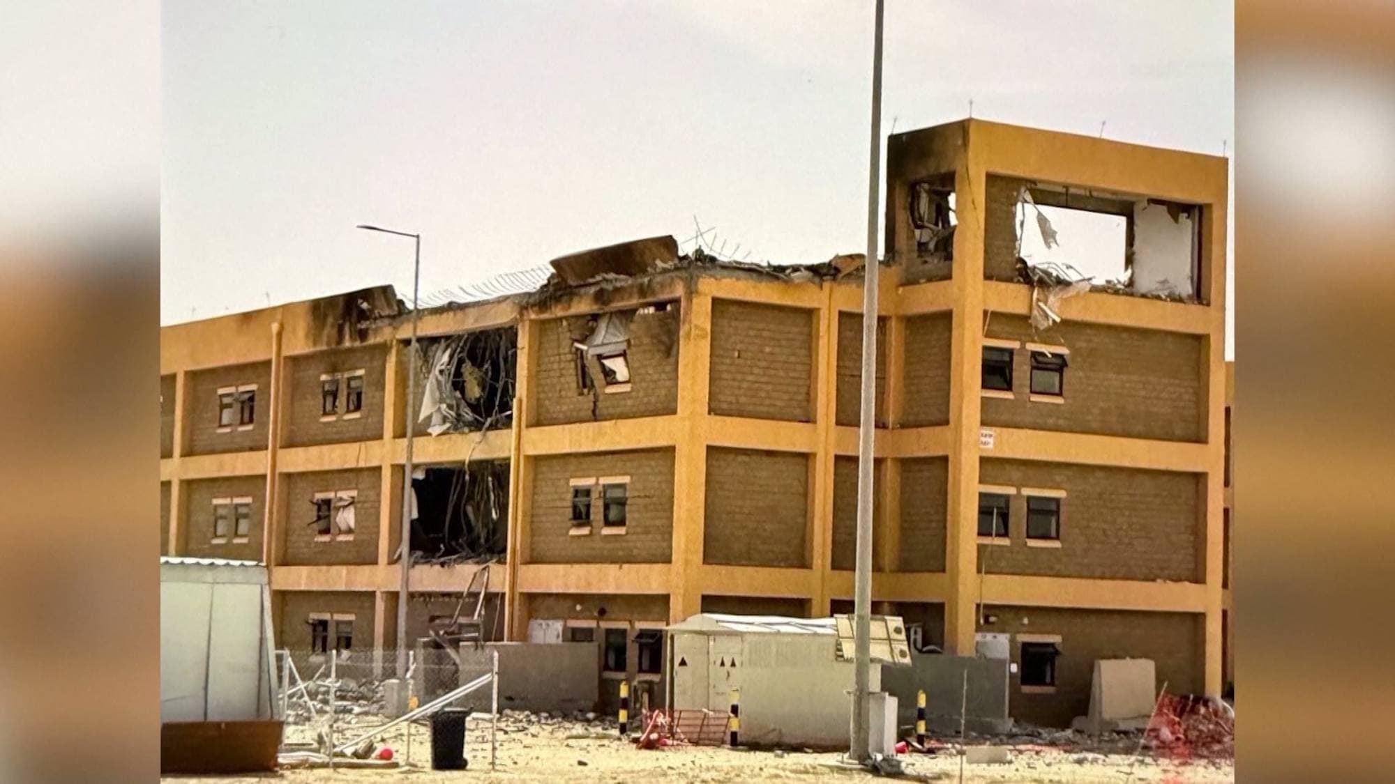Skader på en bo-enhet ved en amerikanske base i Kuwait
