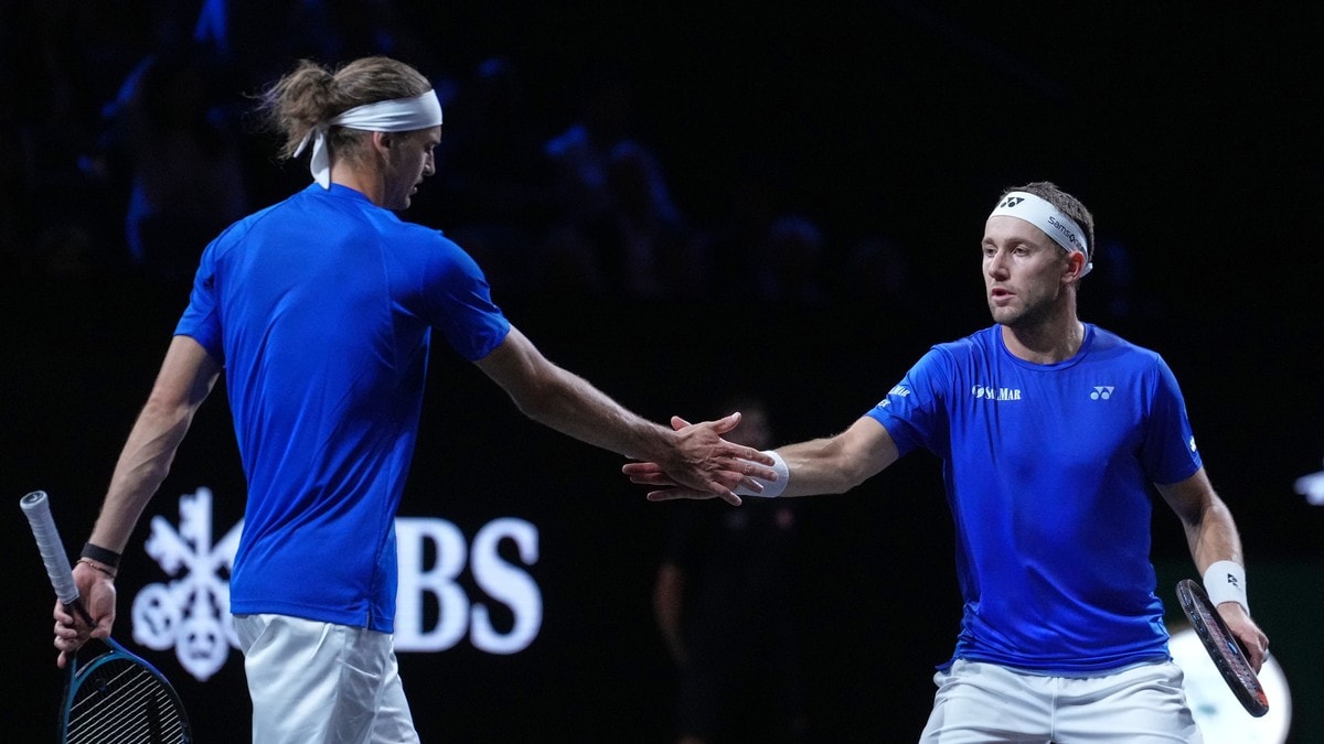 Ruud og Zverev vant dramatisk doublekamp – ga Europa ledelsen i Laver Cup