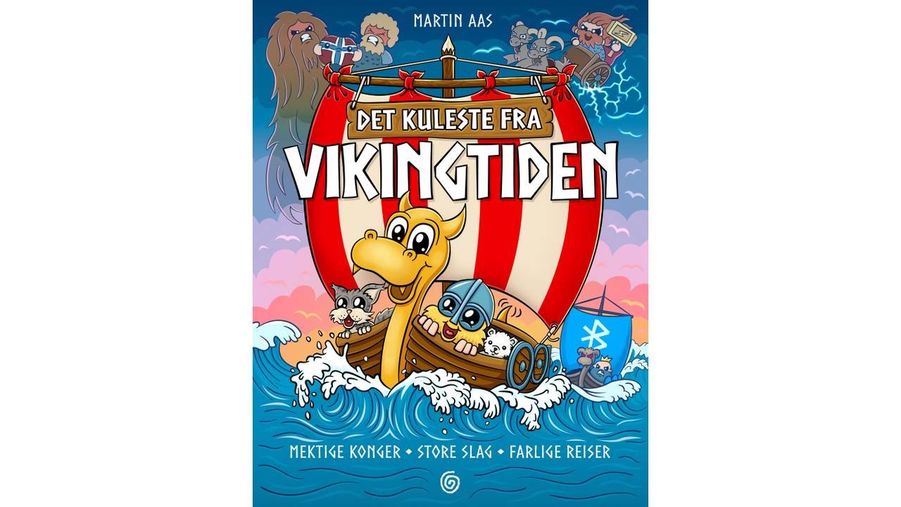 Omslaget til boken 'Det kuleste fra vikingtiden' av Martin Aas