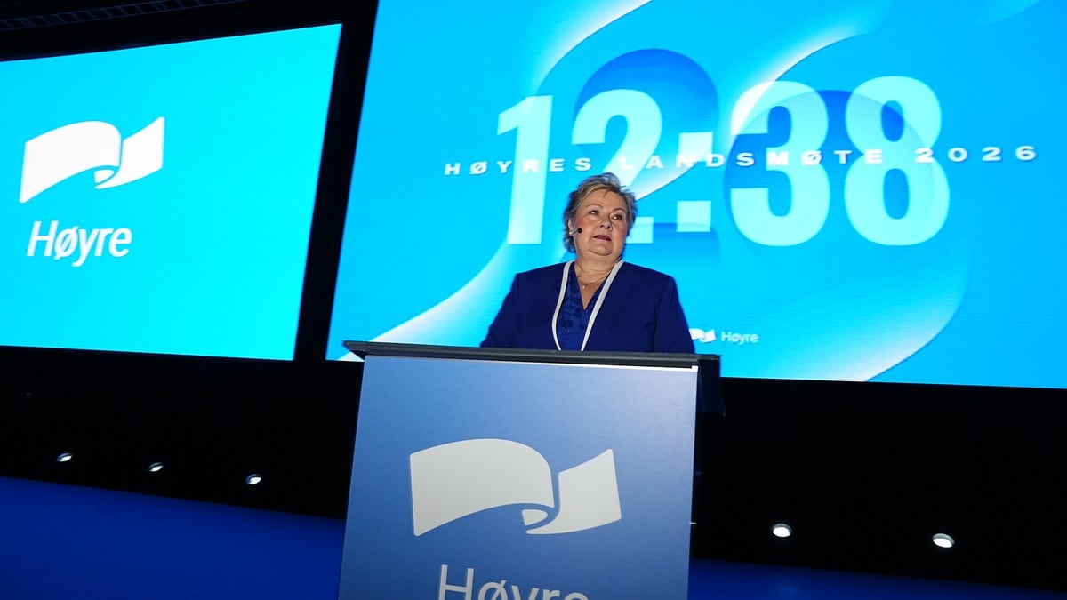 Se direkte: Erna Solberg holder sin siste tale som Høyre-leder