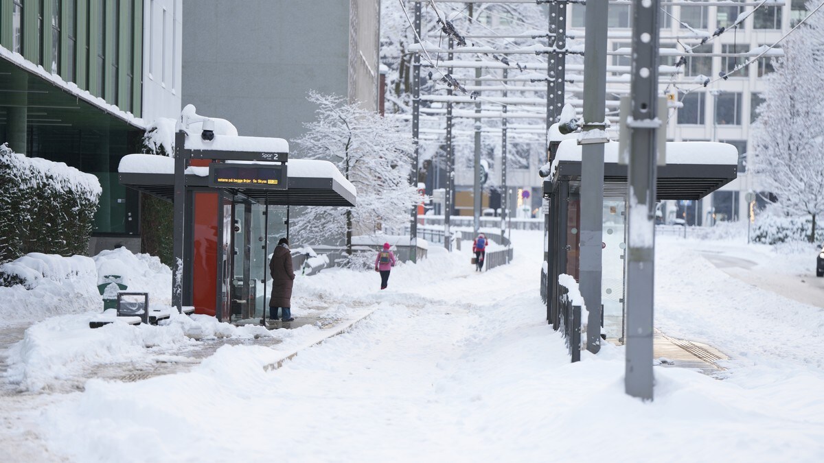 Snøkaos i Bergen: Heimetenesta slit med å komme fram