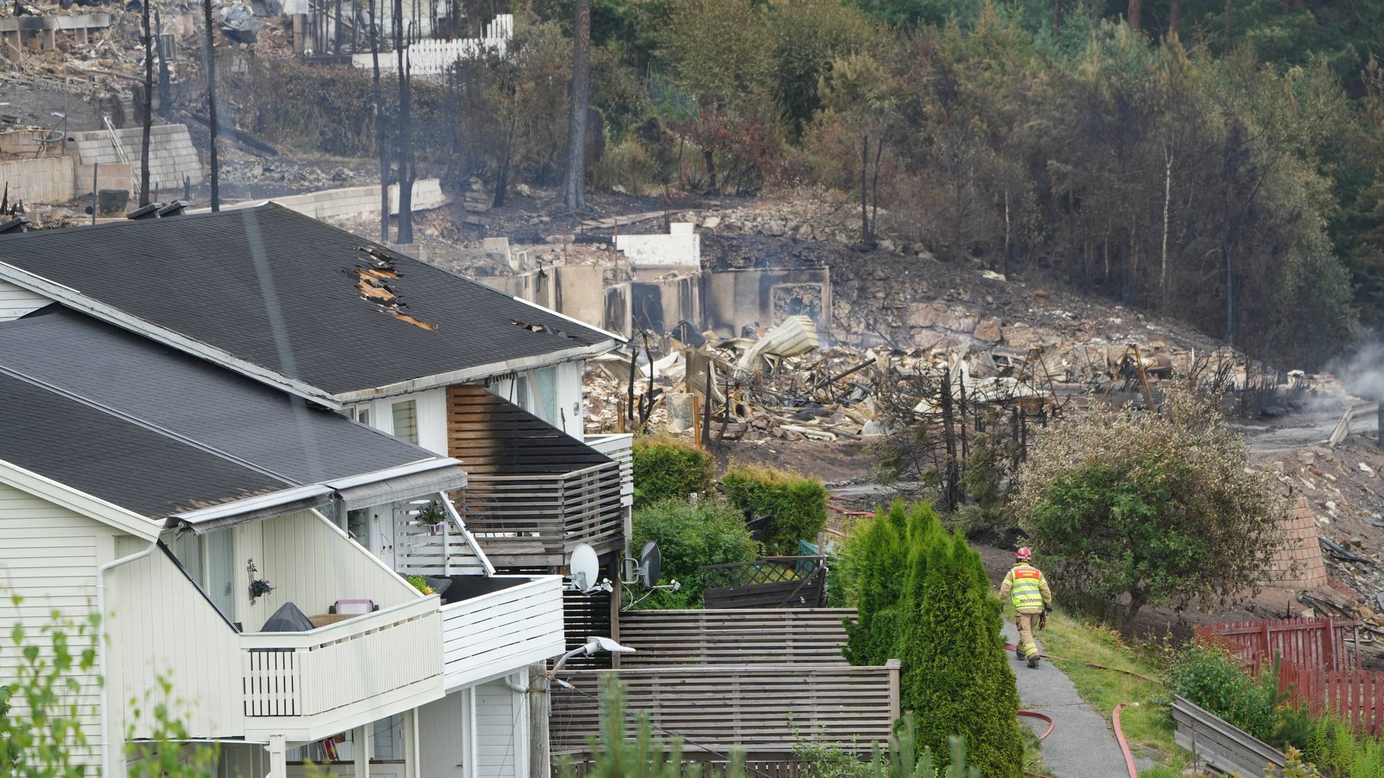 Brann Drammen dag 2 nærbilder 