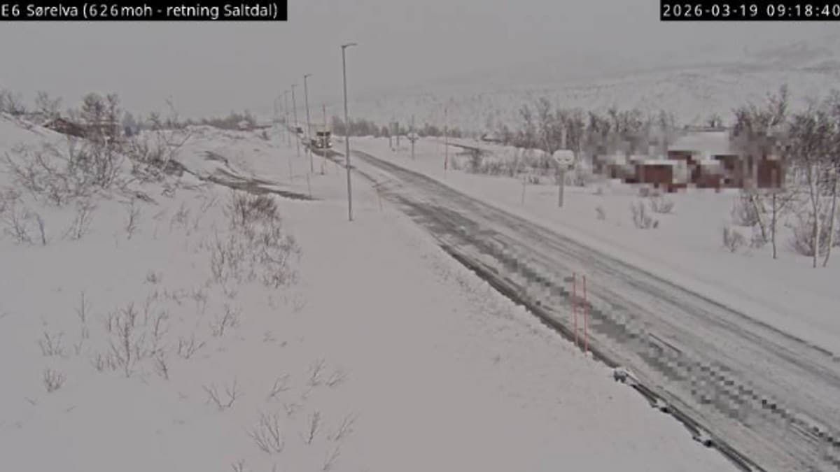 Kolonnekj&oslash;ring p&aring; E6 over Saltfjellet