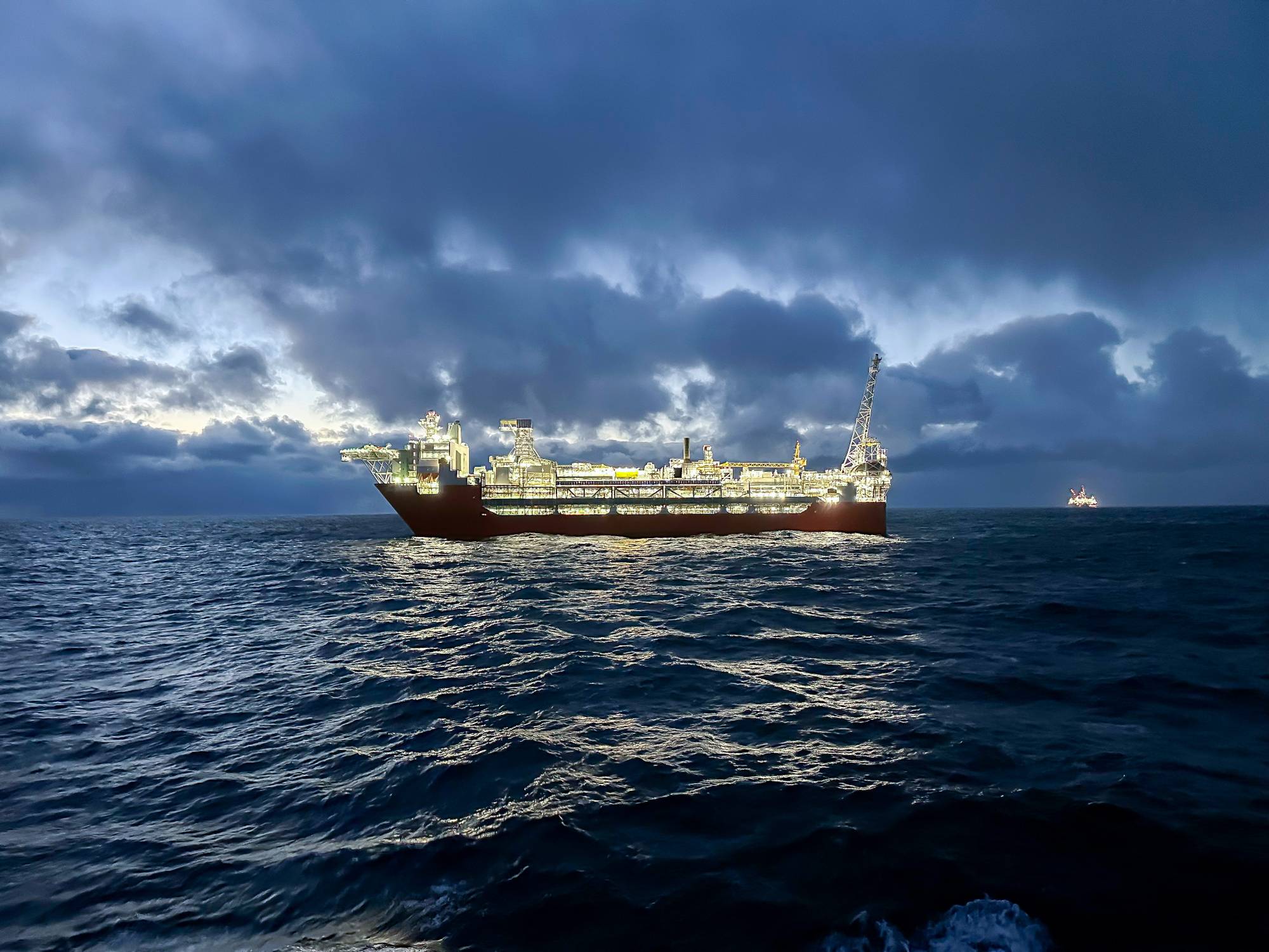 Produksjonsskipet Johan Castberg i Barentshavet. Olje og gass. Petroleum.