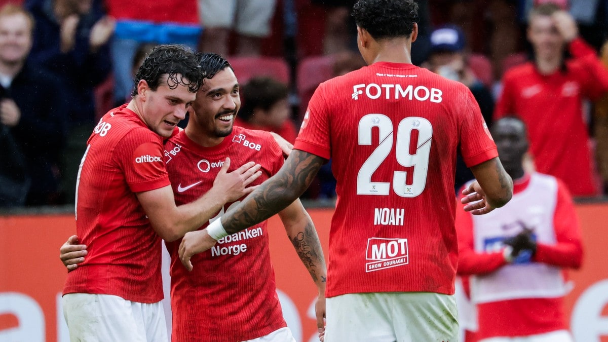 Brann vidare i serieligaen etter 3–1 siger