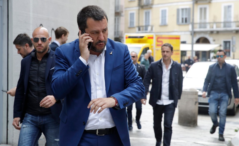 Salvini trommer sammen høyrepopulistisk front i Milano