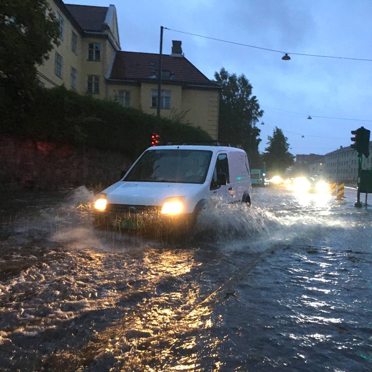 Styrtregn i Oslo
