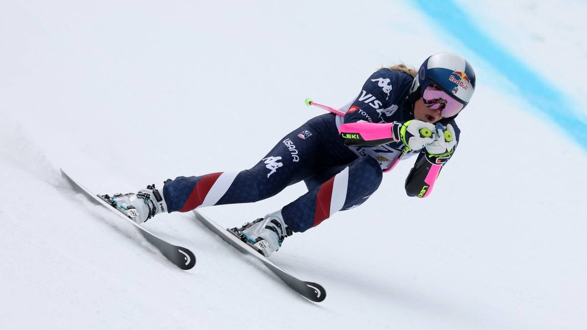 Vonn mot pallplass i Val d'Isère – de norske et stykke bak